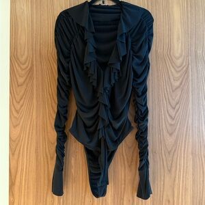 Fashion Nova Ruffle Bodysuit